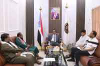 فريق التوجيه والرقابة الرئاسي يطلع على نشاط الاتحاد العام لنقابات عمال الجنوب بالمهرة