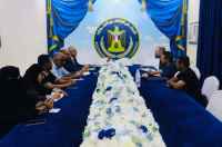 فريق التوجيه والرقابة الرئاسي يبحث مع وفد المعهد الأوروبي للسلام مستجدات الأوضاع في حضرموت