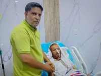 انتقالي العاصمة عدن يتفقد الحالة الصحية لعميد الأسرى الجنوبيين أحمد المرقشي
