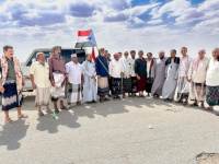 رئيس تنفيذية انتقالي شبوة يستقبل قافلة أبناء وادي حضرموت المتجهة إلى جبهات الضالع