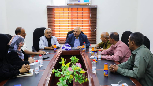 فريق التوجيه والرقابة الرئاسي يطّلع على أداء مكتب التعليم الفني والتدريب المهني بالعاصمة عدن