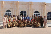 رئيس تنفيذية انتقالي سقطرى يستقبل الضباط الخريجين من الكلية الحربية