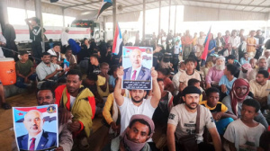 استجابة لدعوة انتقالي أبين.. احتشاد جماهيري واعتصام شعبي بزنجبار يطالب بإعلان دولة الجنوب العربي