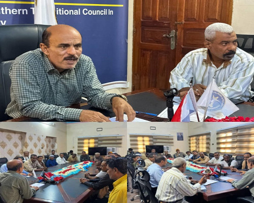 منسقية انتقالي جامعة حضرموت تعقد اجتماعا برؤساء المنسقيات