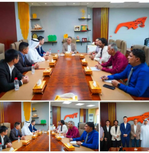 المحافظ لملس يناقش مع داهوا العالمية حلولًا تقنية لتطوير العمل المؤسسي