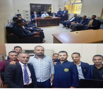 طلاب المعهد العالي للقضاء بالعاصمة عدن يبدأون&nbsp;البرنامج التدريبي&nbsp;بمحكمة المنصورة الابتدائية