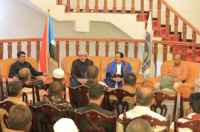 رئيس الجمعية الوطنية يستقبل مشايخ ووجهاء مديرية ساه