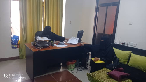 رئيسة جمعية ذوي الاحتياجات الخاصة بالمسيمير تزور مؤسسة الحق في الحياة لاطفال الشلل الدماغي بالعاصمة عدن