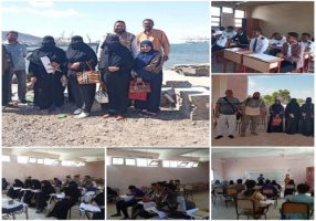 اللجنة الفنية والإدارية بمكتب التعليم الفني تزور المعهدين التقني البحري والفني التجاري خورمكسر