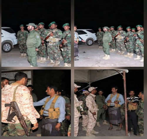 العميد الربيعي يتفقد سير تنفيذ خطة الانتشار والتعزيز الأمني ويشيد بدور قوات الحزام والعمالقة في تأمين عدن