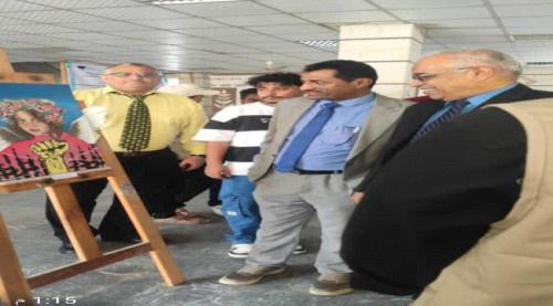 كلية الآداب بجامعة عدن تحتضن معرض السلام الفني