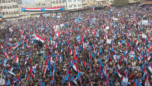 احتشاد جماهيري واسع في مليونية "الصمود والتصدي" في محافظة لحج