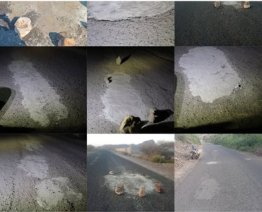 بجهود ذاتية.. القيادي محمود الحوشبي يقوم باستكمال ردم الحفريات من العاصمه الى عقان والمواطنون يثمنون جهوده