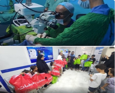 بدعم فاعل خير مقيم في أمريكا.. تدشين المخيم السابع لعمليات تصحيح حول العين للأطفال بعدن 