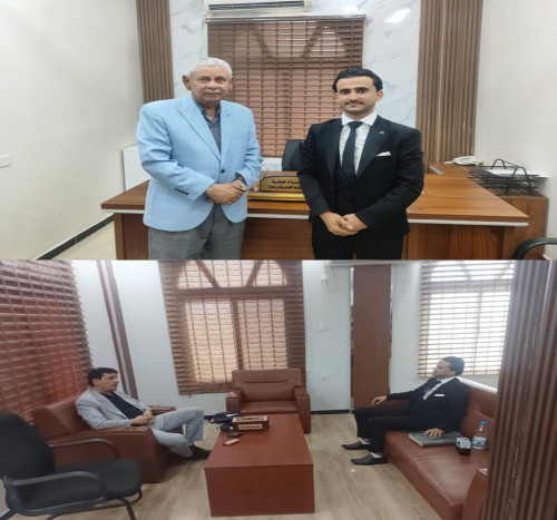 رئيس نادي شباب المسيمير الرياضي يطلع قيادة وزارة الشباب والرياضة على أنشطة واحتياجات النادي 