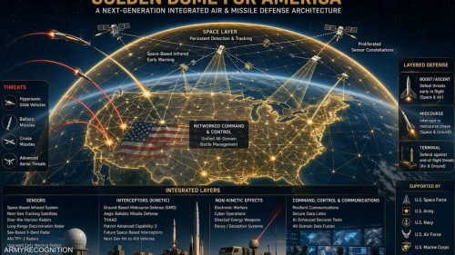 أميركا تطلق "القبة الذهبية" لرصد الصواريخ والمسيّرات